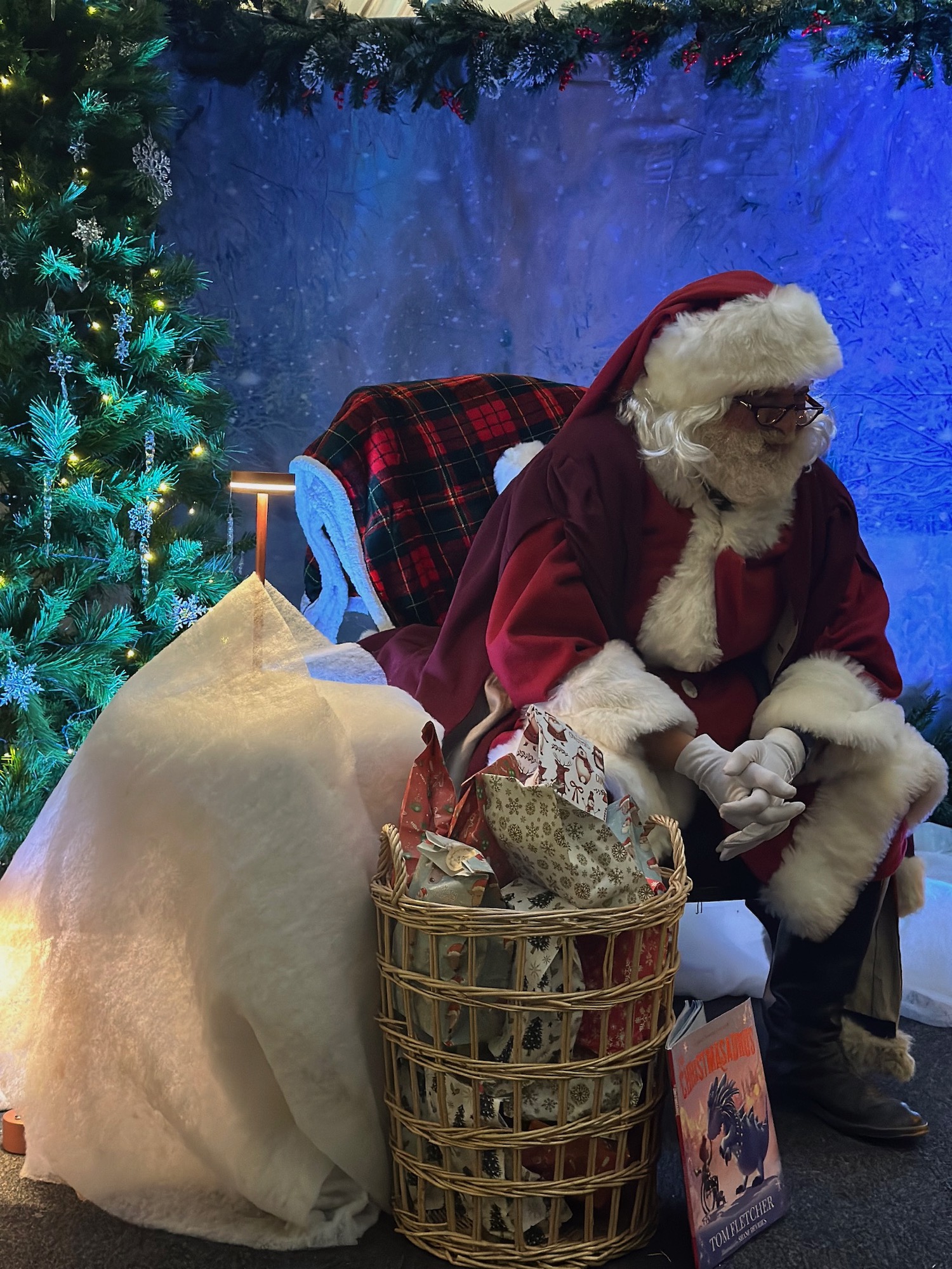 Father Christmas at the Natural History museum