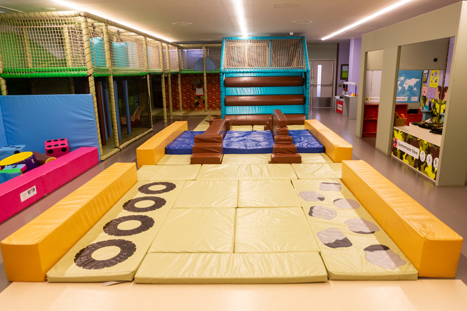Play Base soft play area at the National Army Museum London Children's birthday party London