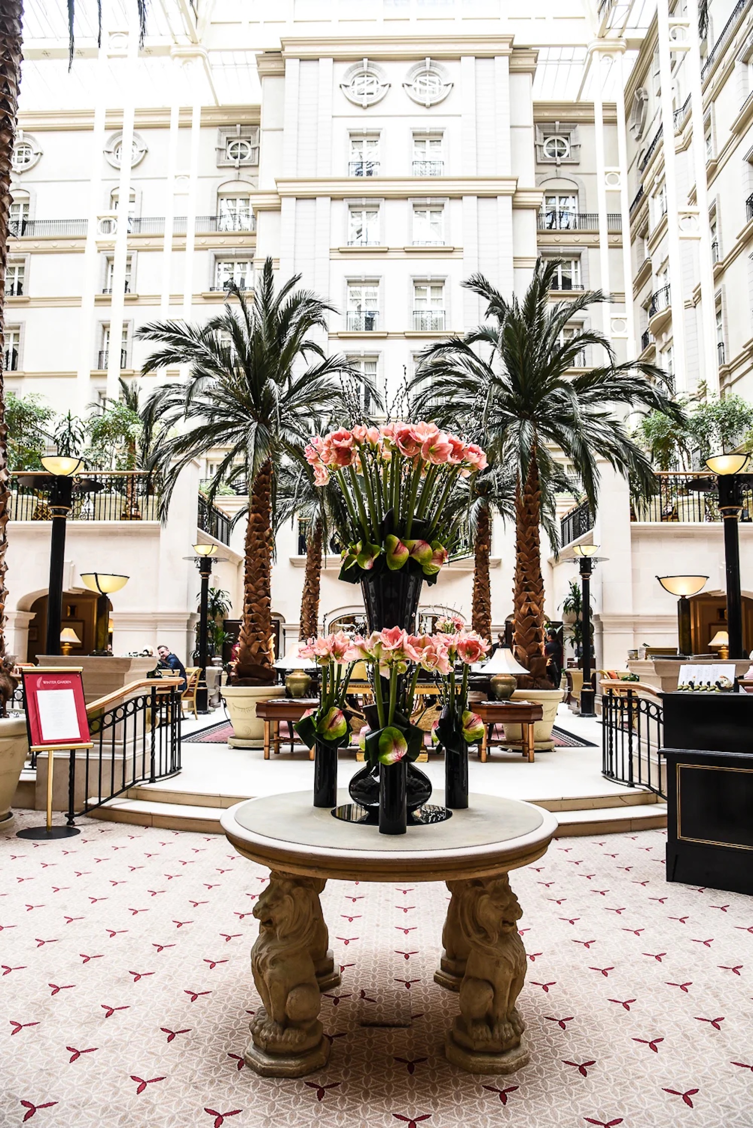 The Winter Garden atrium at The Landmark London hotel